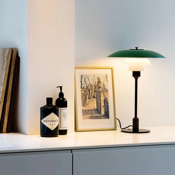 RadiantSphere Contemporary Multi-Tier Metal Table Lamp