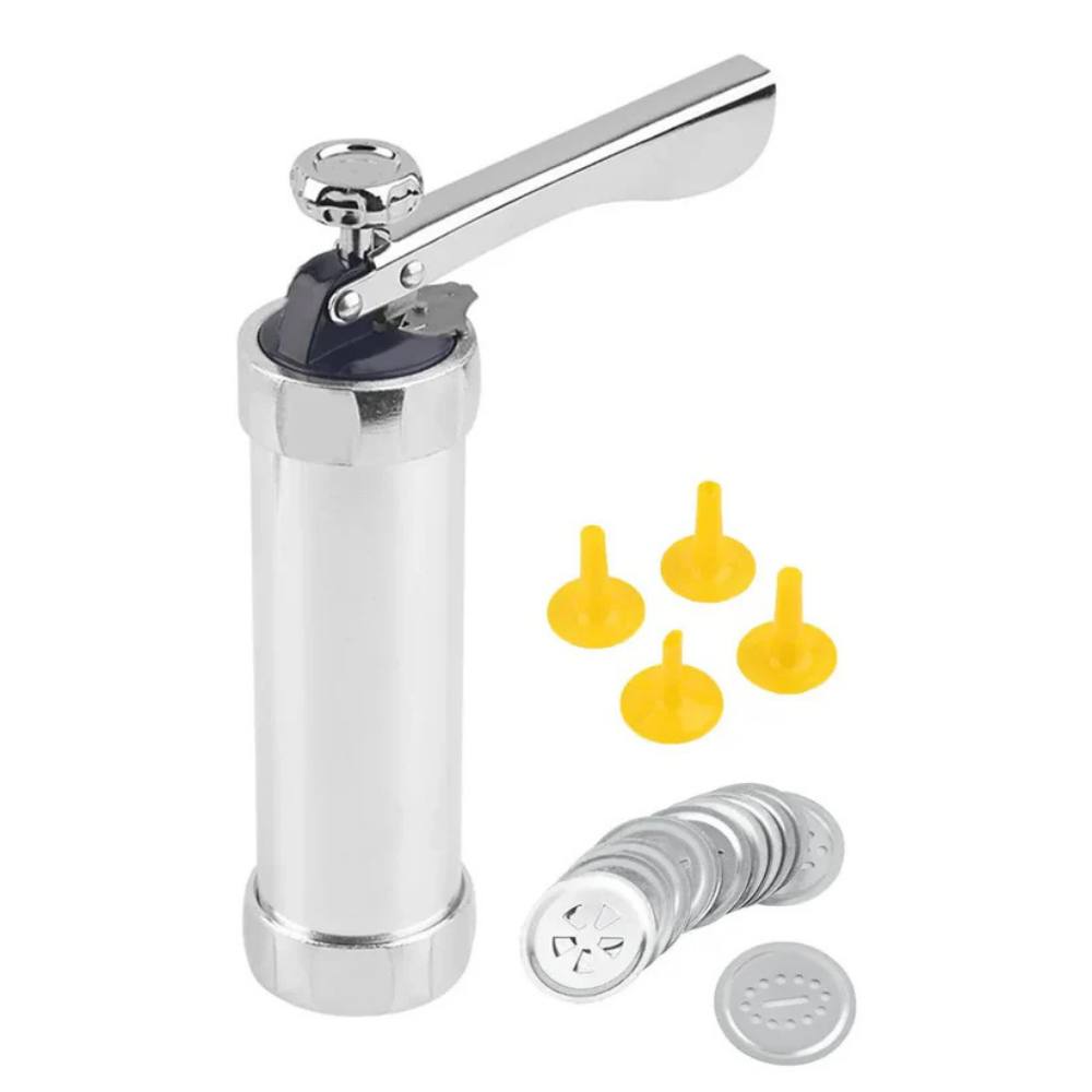 Aluminum Cookie & Pastry Shaper with 20 Discs & 4 Tips