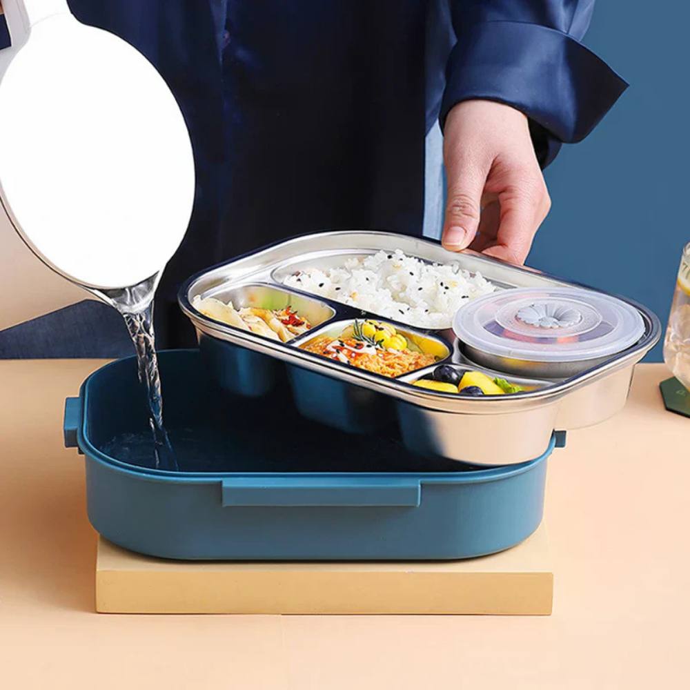 Smart Insulated Meal Carrier with Stainless Steel Dividers