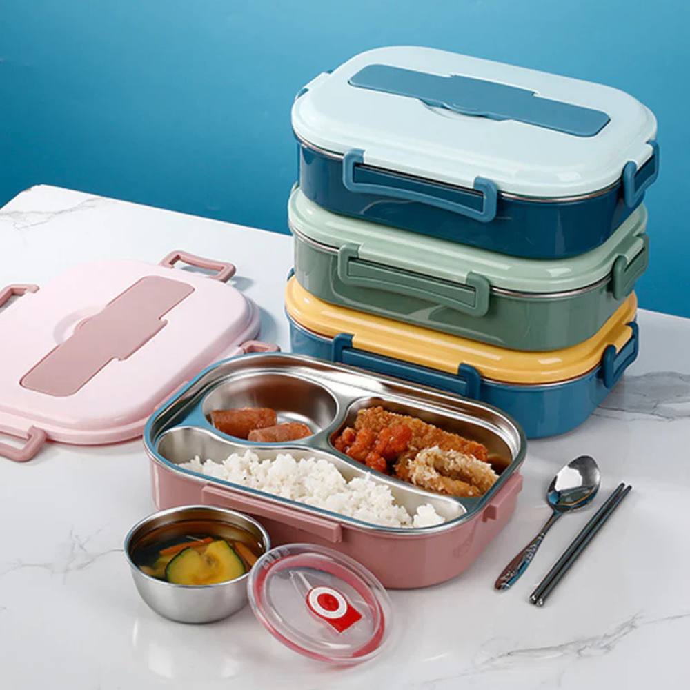 Smart Insulated Meal Carrier with Stainless Steel Dividers