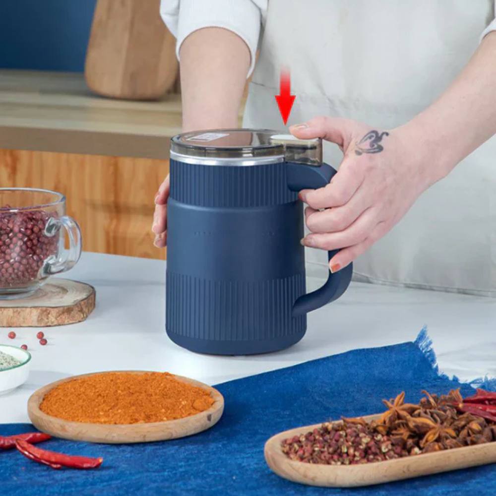 Compact Electric Grain Grinder for Homemade Flour