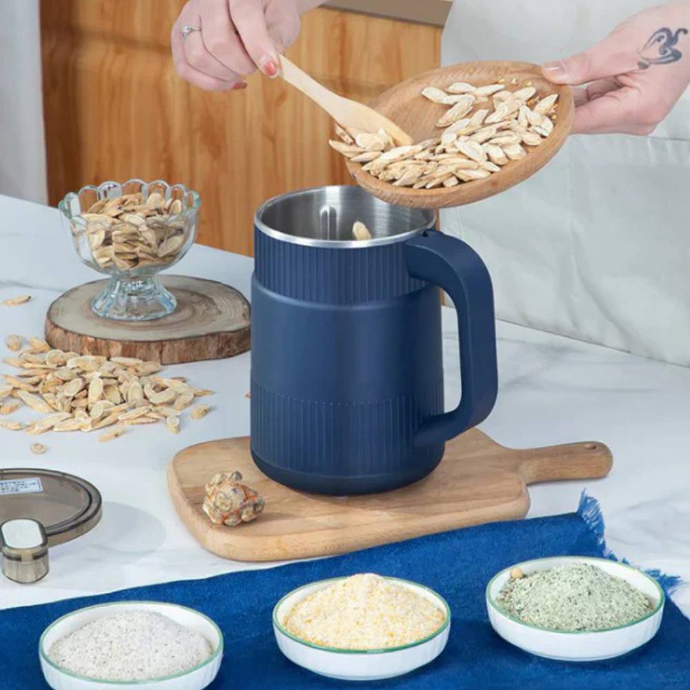 Compact Electric Grain Grinder for Homemade Flour