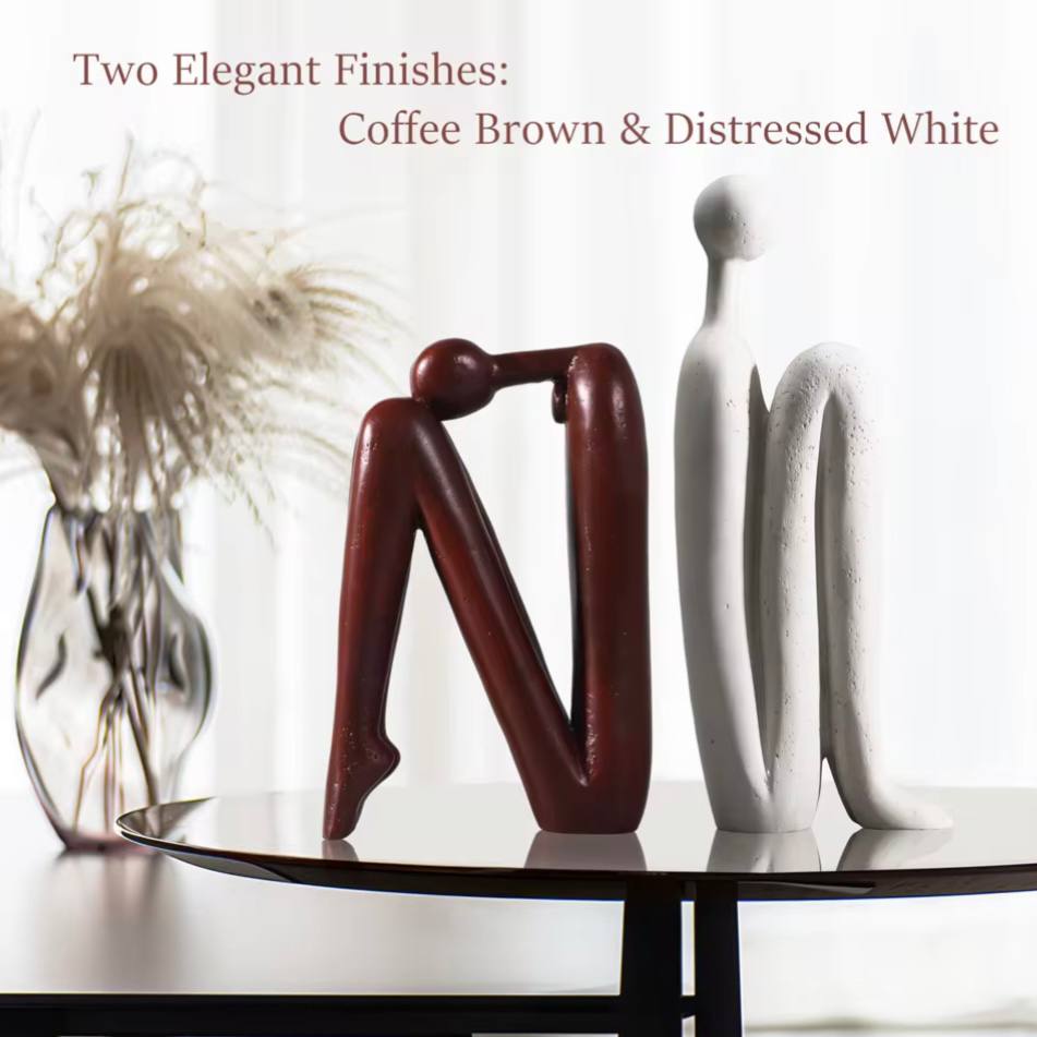 Artistic Bookends for Stylish Organization - Set of 2