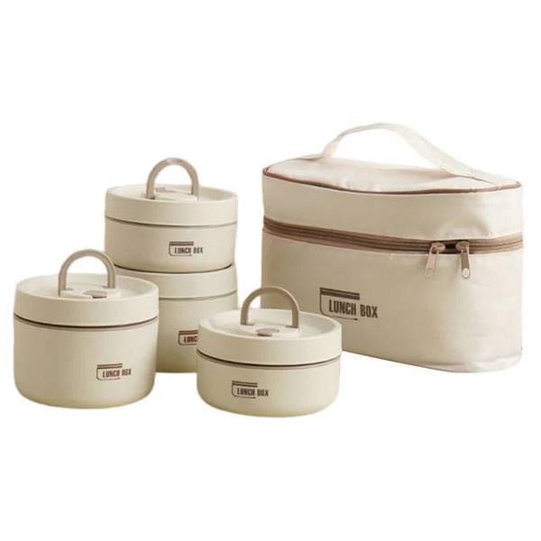 Compact Thermal Meal Container Set with Leak-Proof Seal