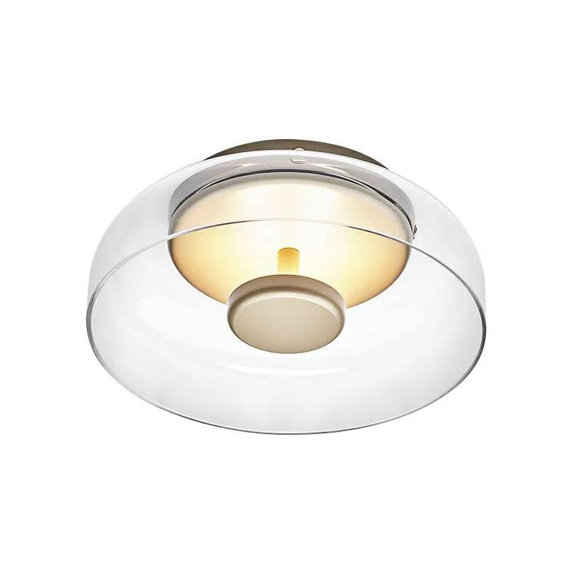 BrilliantGlow LED Ceiling Fixture with Elegant Glass Design