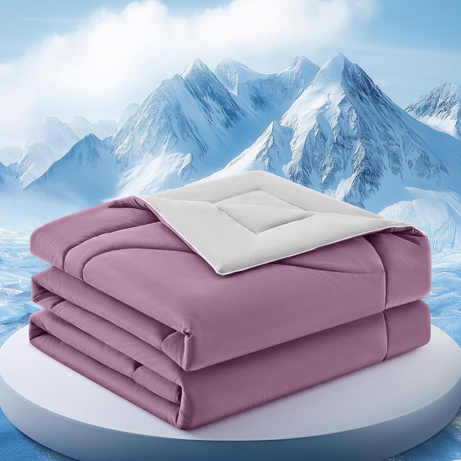 Double-Sided Cooling Blanket for Hot Sleepers | Breathable Ice Fabric