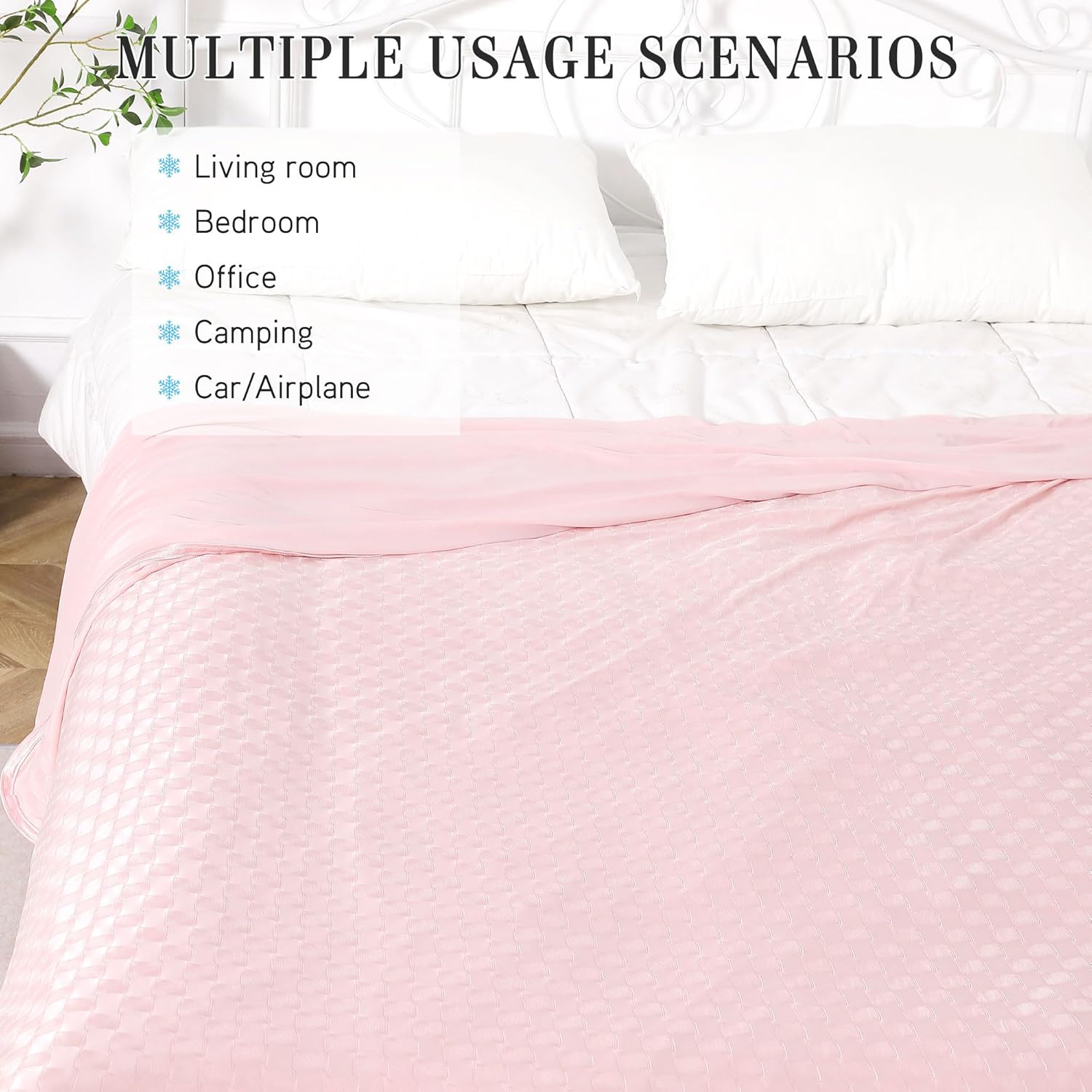 Cooling Summer Blanket - Lightweight & Breathable Double-Sided Chill Effect