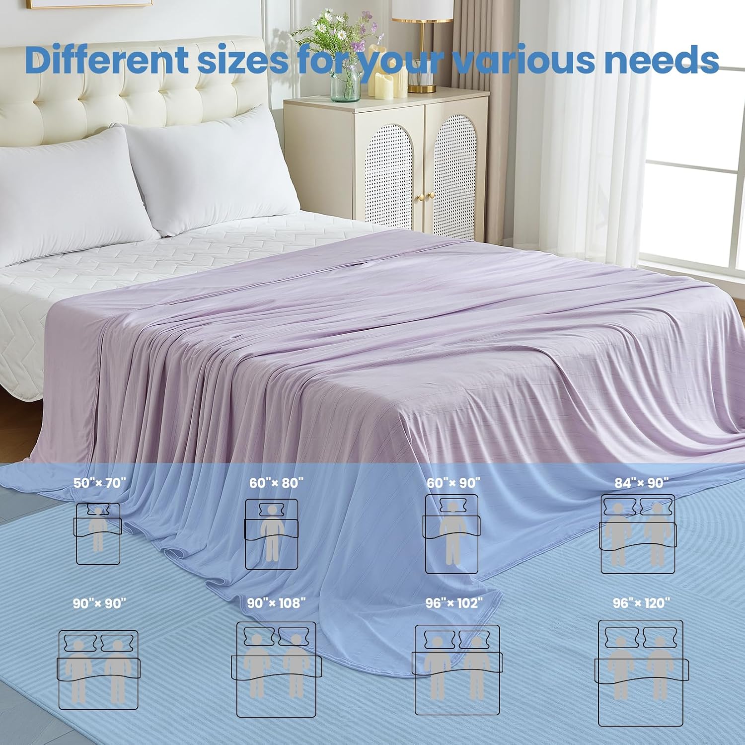 Lightweight Summer Cooling Blanket - Soft Comfort for Hot Sleepers