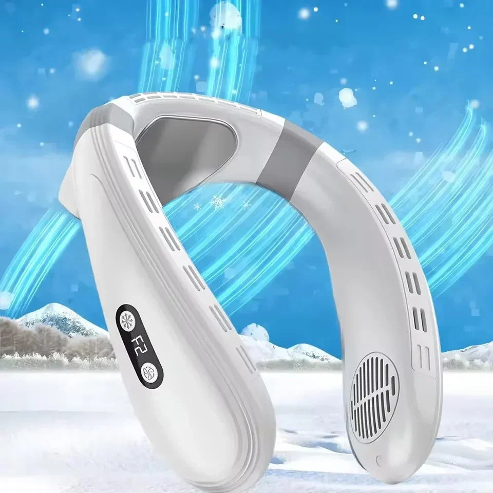 Hands-Free Wearable Cooling Fan with Adjustable Clip Design
