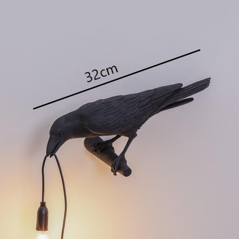 Resin Table Lamp with Bulb - Raven Design