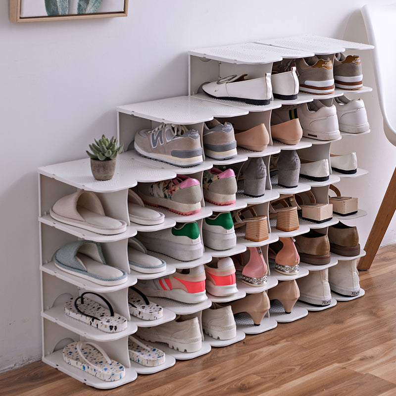 6-Layer Modular Shoe Storage Shelves for Wardrobe