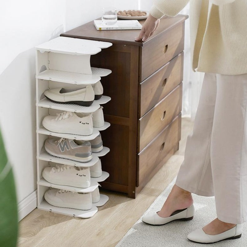 6-Layer Modular Shoe Storage Shelves for Wardrobe