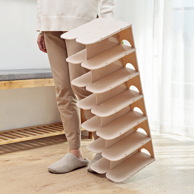 6-Layer Modular Shoe Storage Shelves for Wardrobe