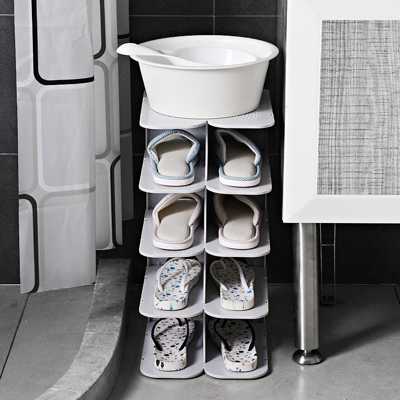 6-Layer Modular Shoe Storage Shelves for Wardrobe