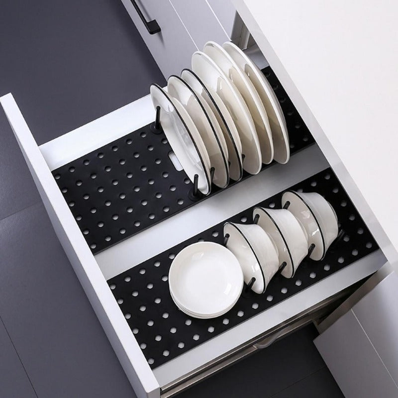 Taavita Expandable Kitchen Drawer Organizer - 2 Piece Set