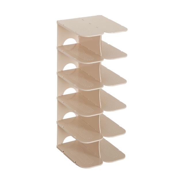 6-Layer Modular Shoe Storage Shelves for Wardrobe