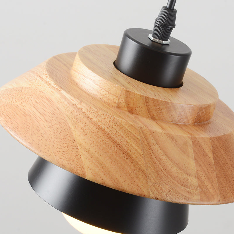 Wooden Pendant Light in Nordic Style