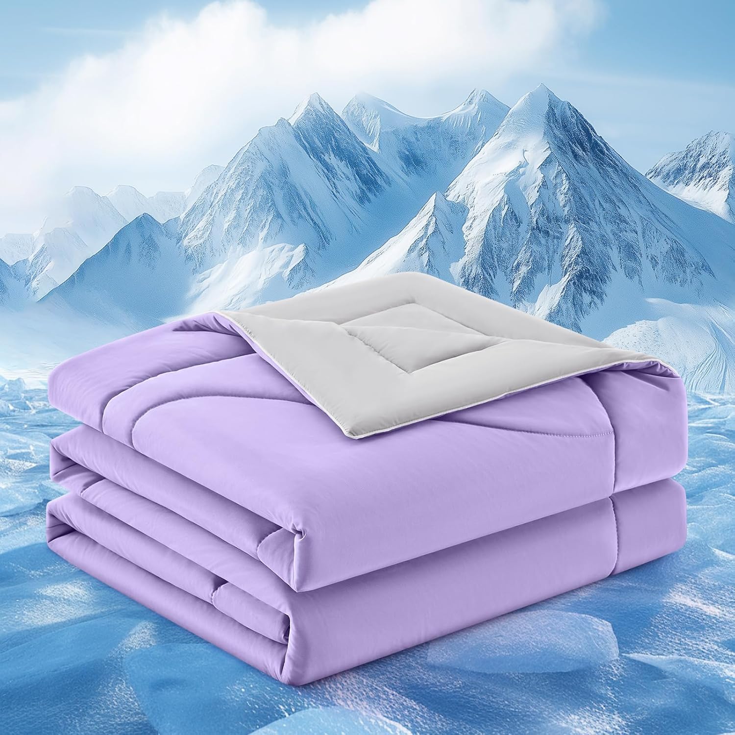 Double-Sided Cooling Blanket for Hot Sleepers | Breathable Ice Fabric