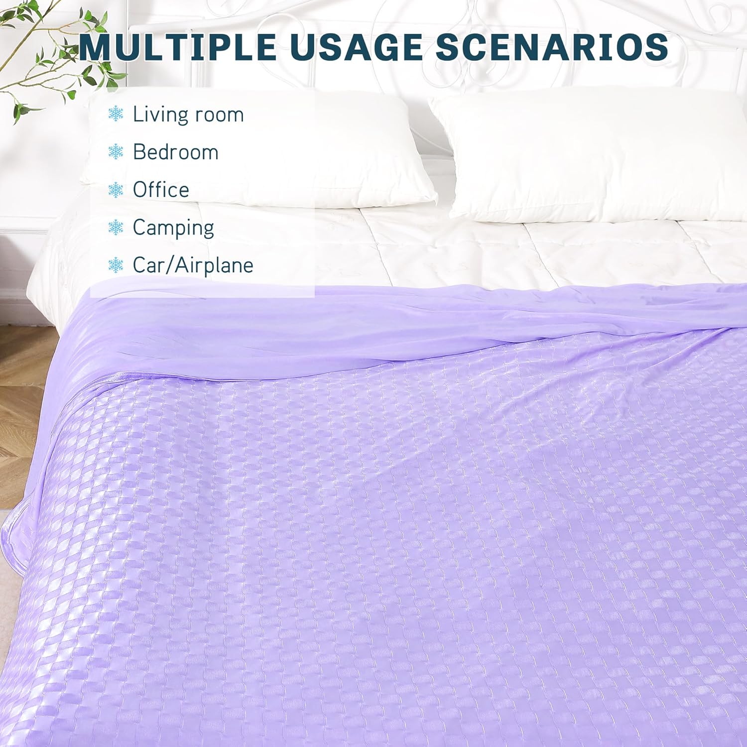 Cooling Summer Blanket - Lightweight & Breathable Double-Sided Chill Effect
