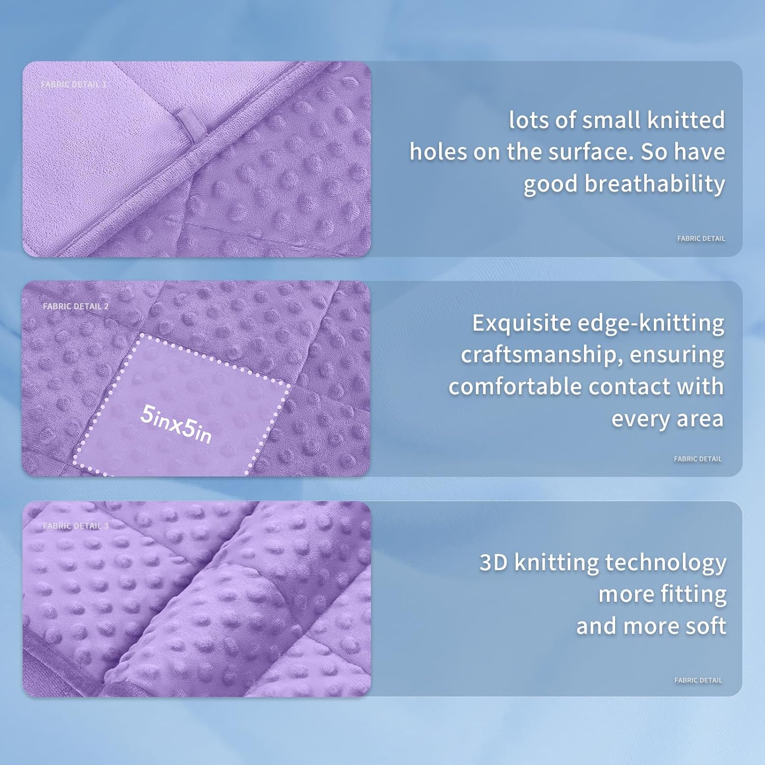 Cooling Microfiber Weighted Blanket with Dots – Soft All-Season Comfort
