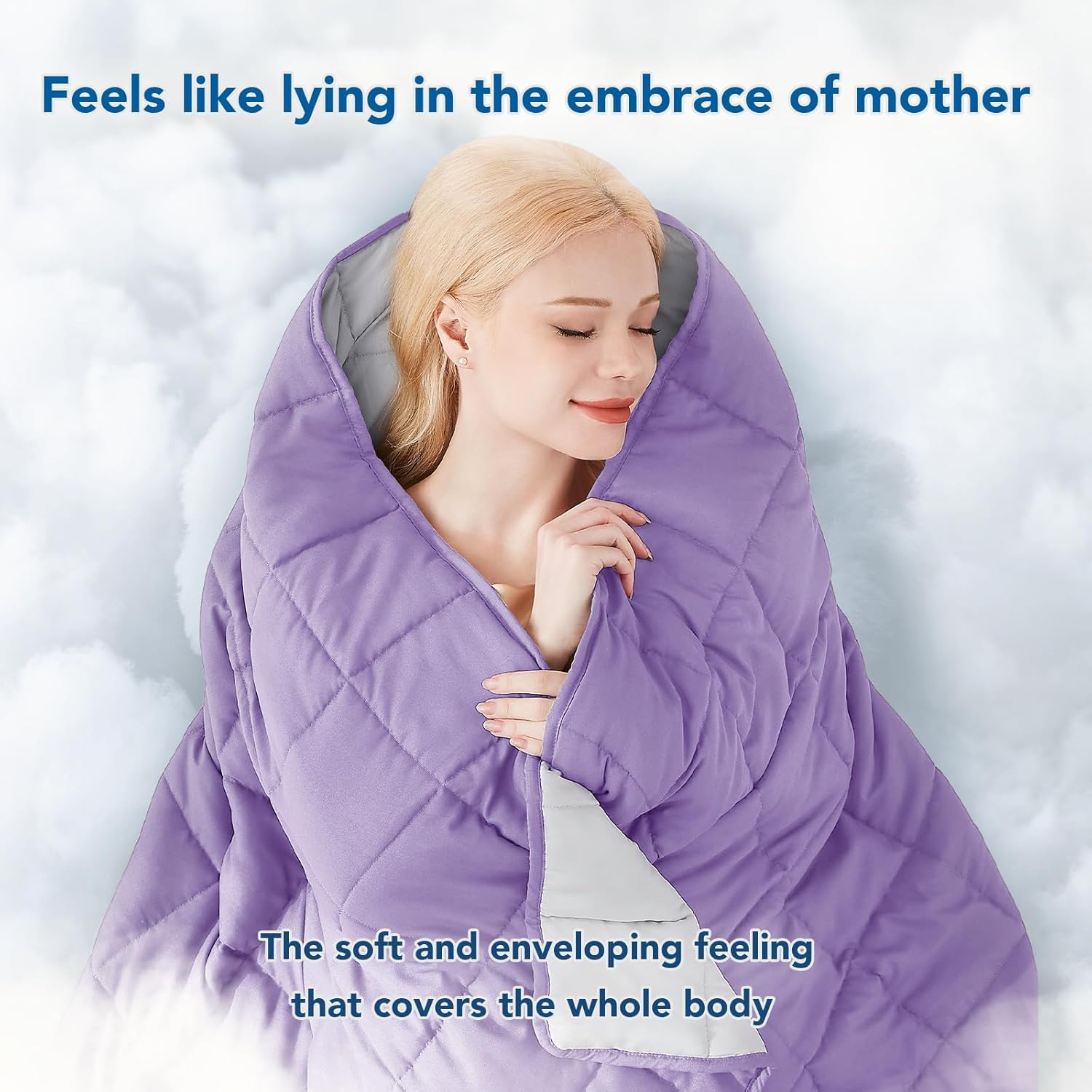 Cooling Microfiber Weighted Blanket for Year-Round Comfort and Relaxation