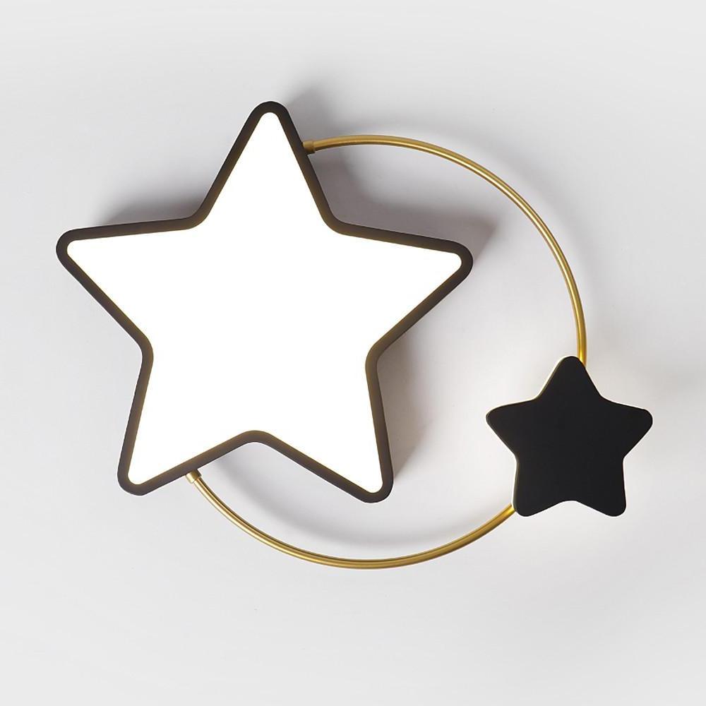 20'' LED 1-Light Geometric Shapes Circle Design Flush Mount Lights Nordic Style LED Metal Acrylic Geometrical Stylish Classic Dimmable Ceiling Lights-dazuma