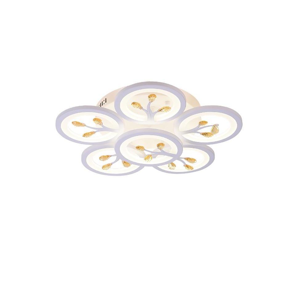 16-Light Flower Dimmable LED White Nordic Ceiling Flush Mount Lighting