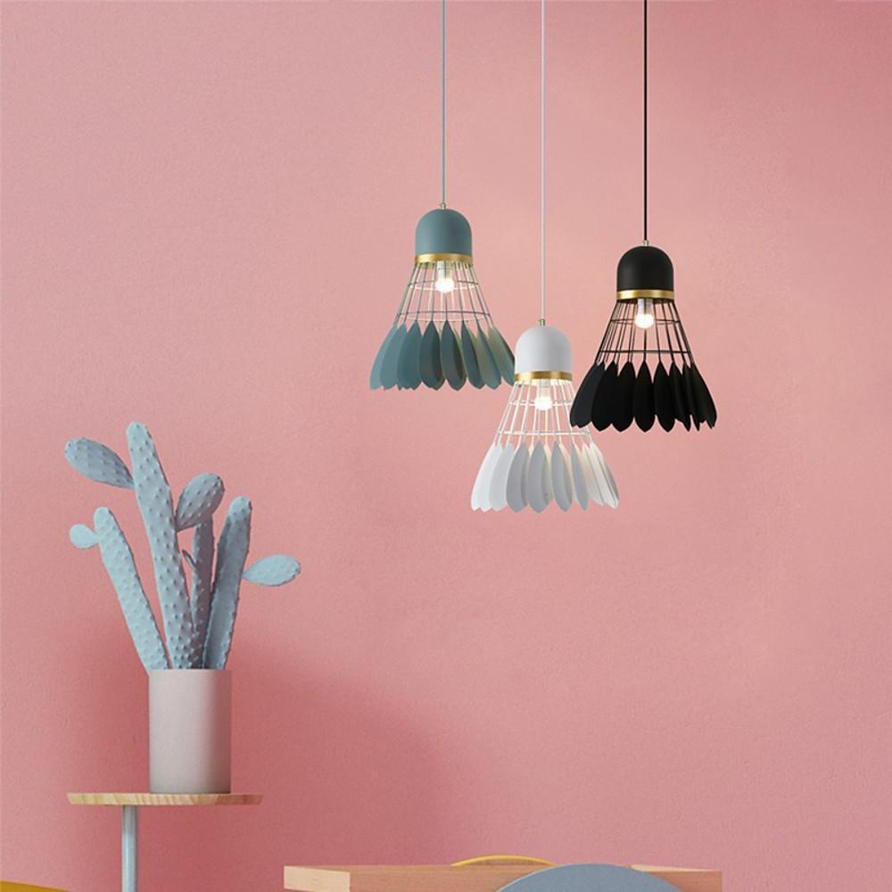 1-Light Mini Geometric Metal Industrial Pendant Lamp for Kitchen Lighting