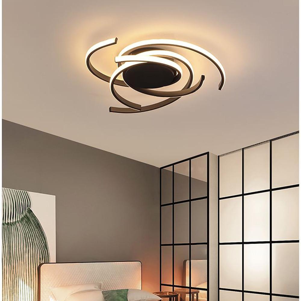 22'' Artistic Scattered Semicircle Painted Aluminum Silicone Flush Mount Lights Bedroom Ceiling Lights