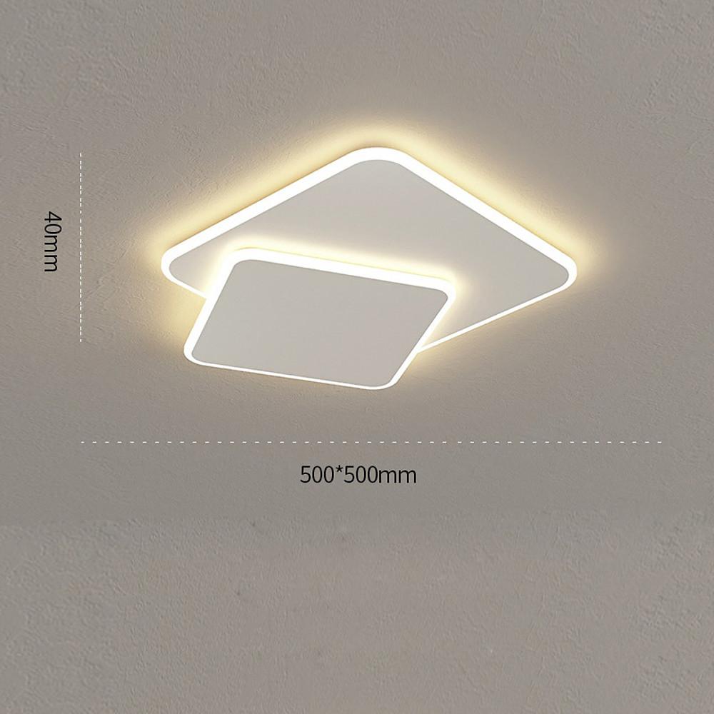 20'' LED 1-Light Geometric Shapes Flush Mount Lights Modern LED Metal Acrylic Geometrical Modern Style Flush Mounts Semi Flush Mounts-dazuma