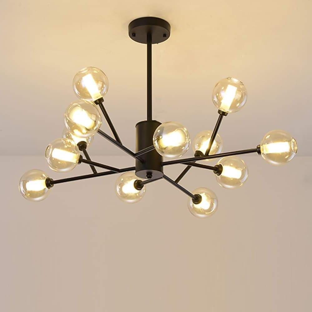 12 Bulbs Taavita Shaped Glass Nordic Pendant Light Hanging Lamp Island Lights