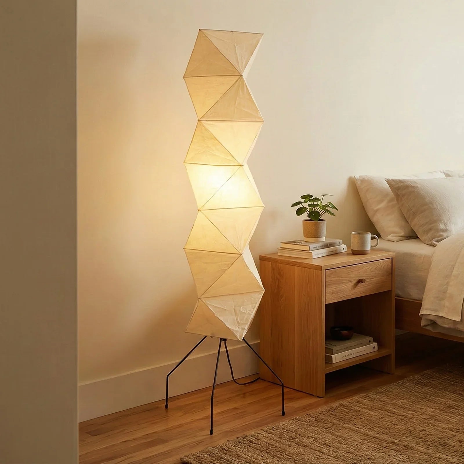 Elegant 74-Inch Geometric Floor Lamp for Modern Spaces