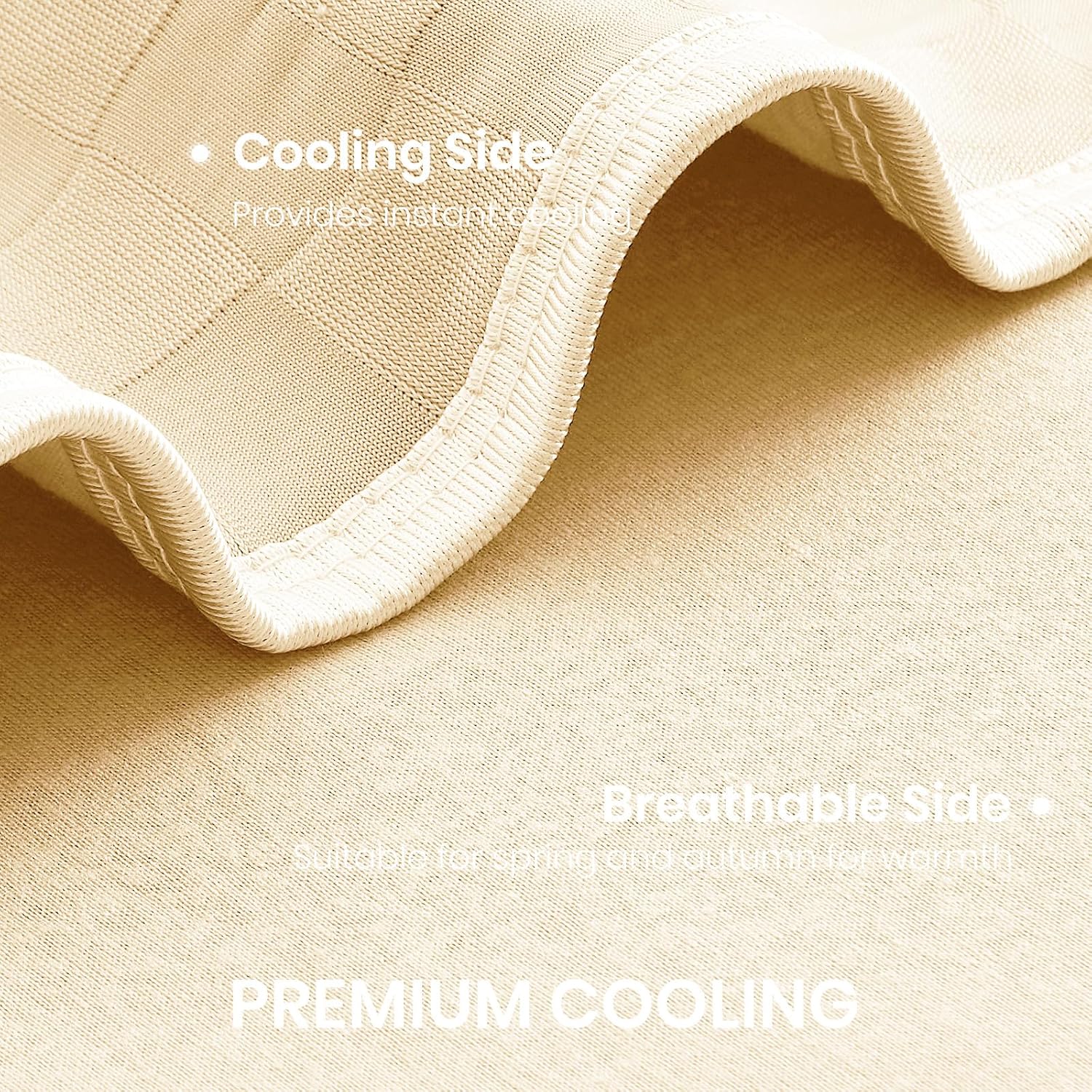 Cooling Blanket with Arc-Chill Fabric Technology for Hot Sleepers - Soft & Lightweight