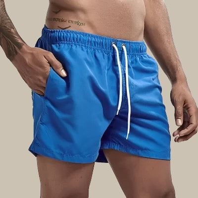 Men's Swim Shorts | Quick-Drying Fabric & Drawstring Waist | Mid-Thigh Length | Comfortable Fit