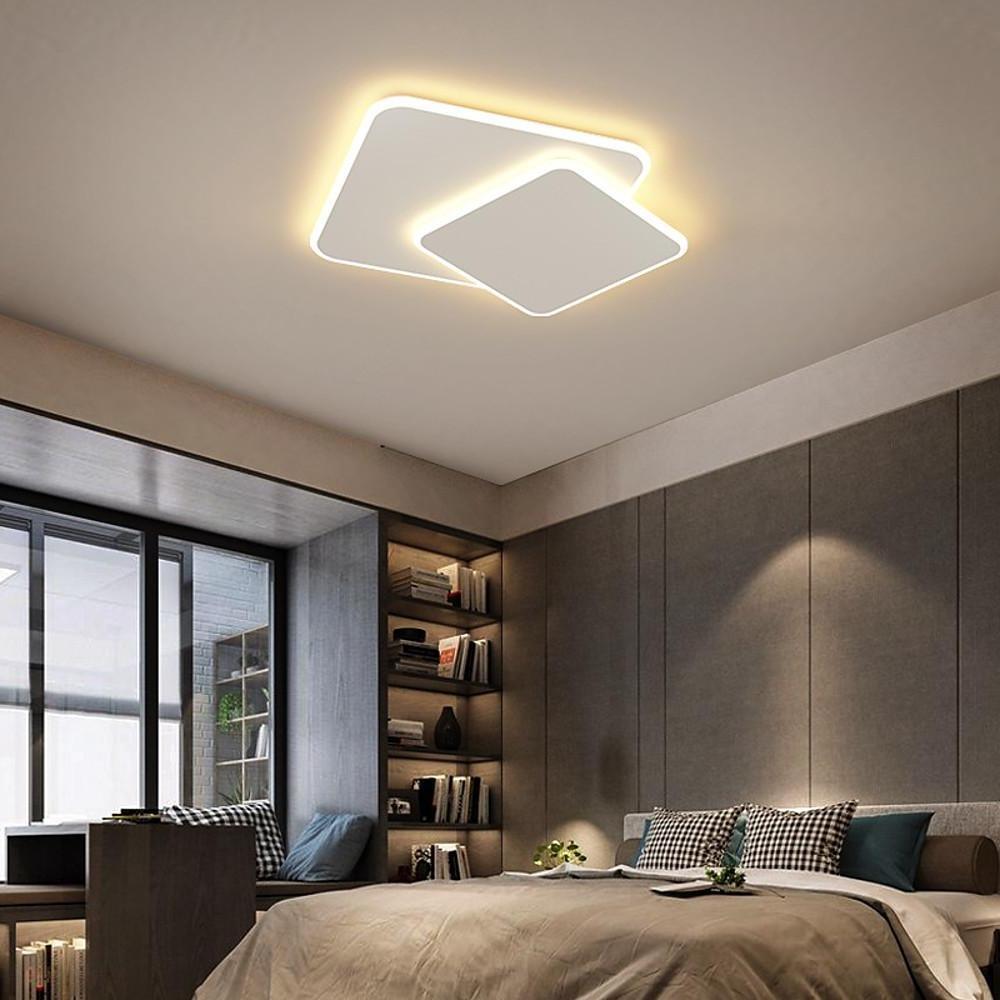20'' LED 1-Light Geometric Shapes Flush Mount Lights Modern LED Metal Acrylic Geometrical Modern Style Flush Mounts Semi Flush Mounts-dazuma