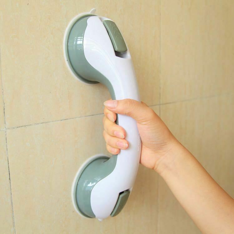 Secure Suction Cup Handle for Shower Safety in Bathroom