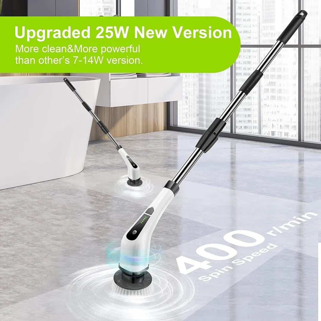 Cordless Power Scrubber with 7 Versatile Brush Heads