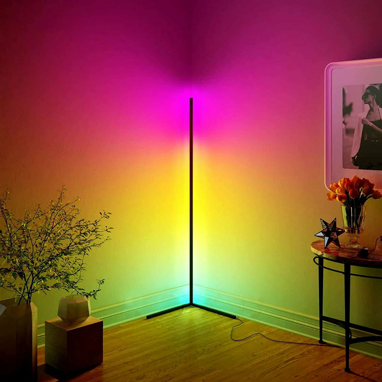 Taavita LED RGB Color-Changing Futuristic Floor Lamp
