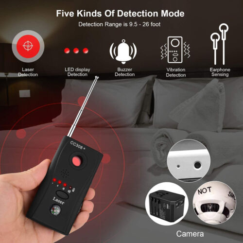 Covert Camera and Microphone Finder - Bug Detection Device