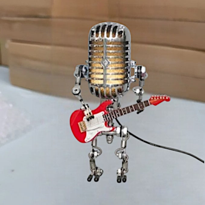 Charming Guitar-Inspired Table Lamp with Adjustable Brightness