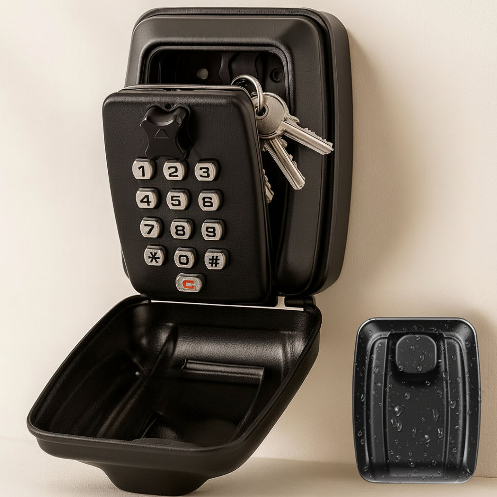 SecureKey Vault: Waterproof Wall-Mounted Key Storage Box