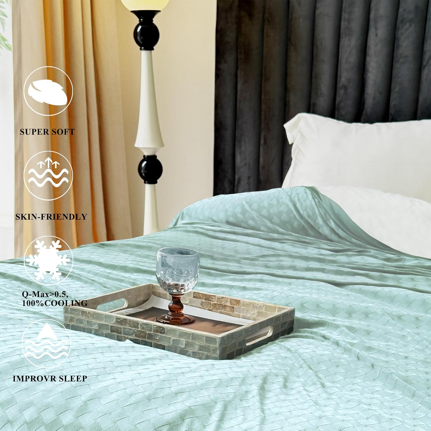 Cooling Summer Blanket - Lightweight & Breathable Double-Sided Chill Effect