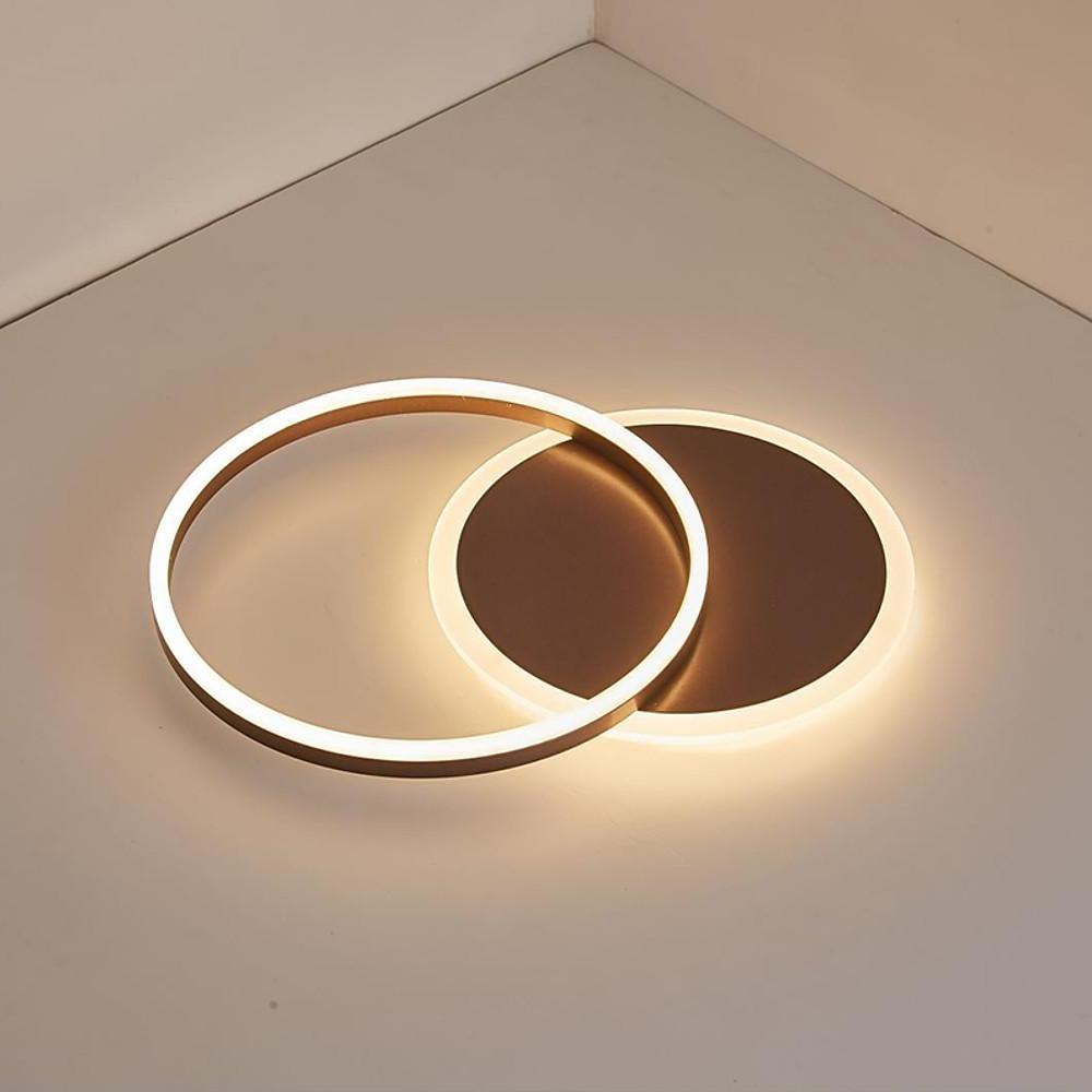 22'' Flush Mount Ceiling Light with Two Ringed Ambient LED Bulb by Taavita