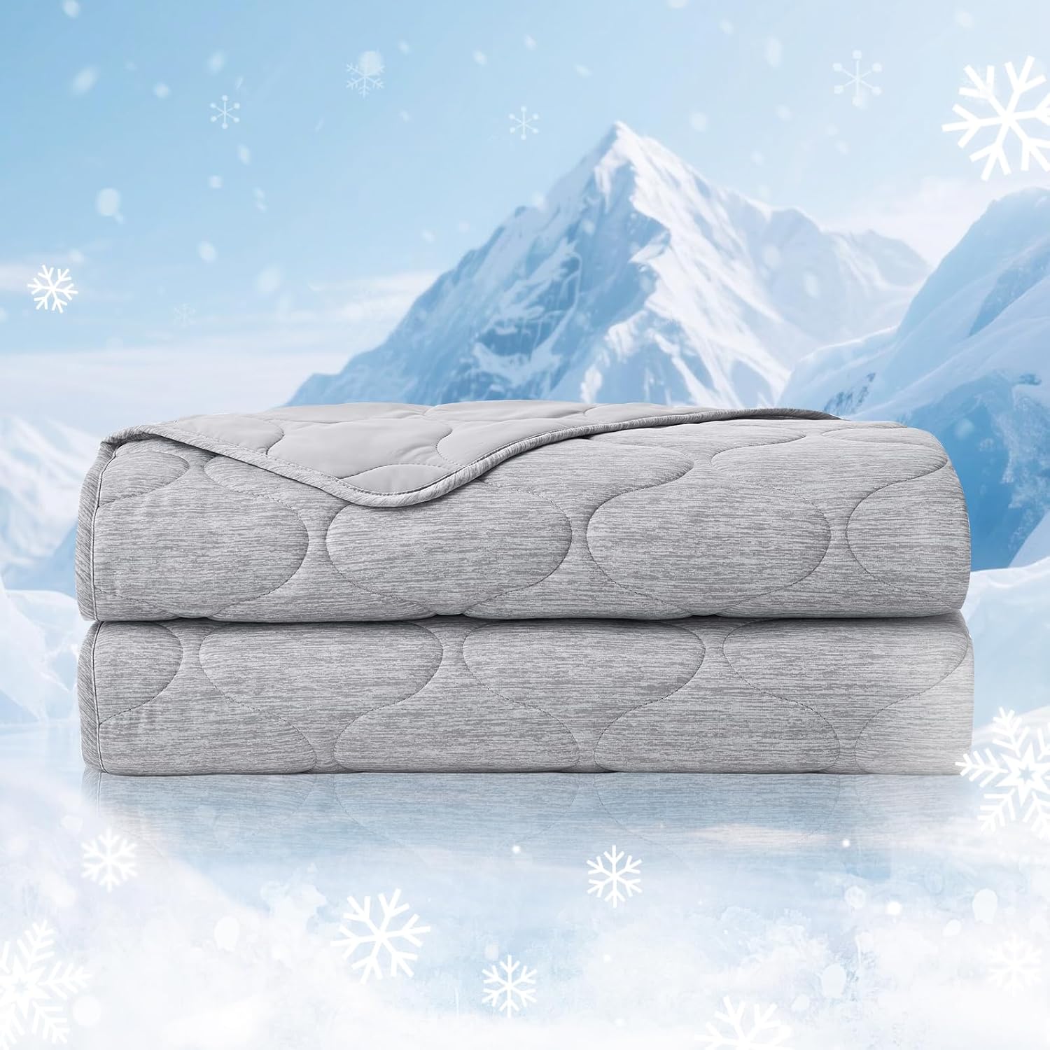 Cooling Dual-Sided Blanket for Hot Sleepers - Soft Lightweight Throw
