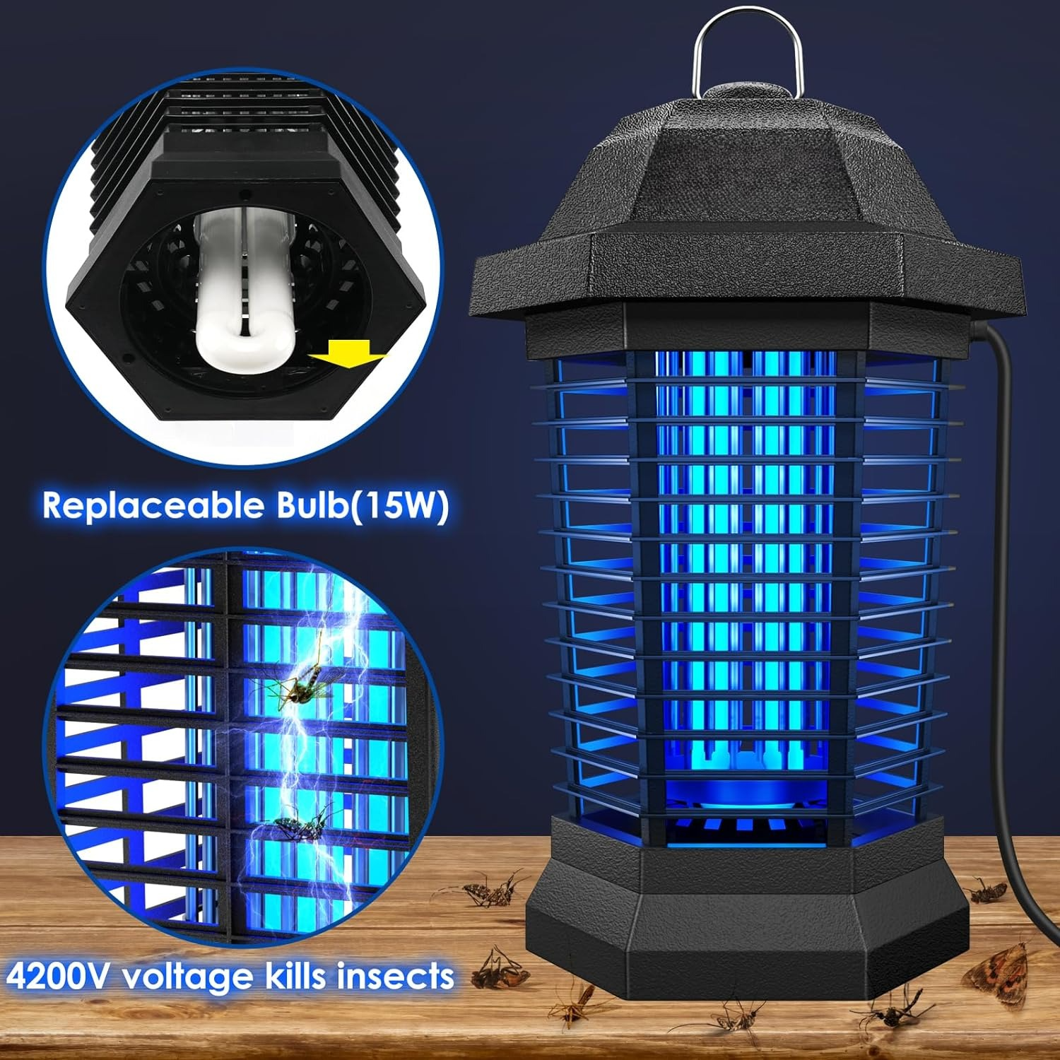 Light Insect Zapper with Electric Function