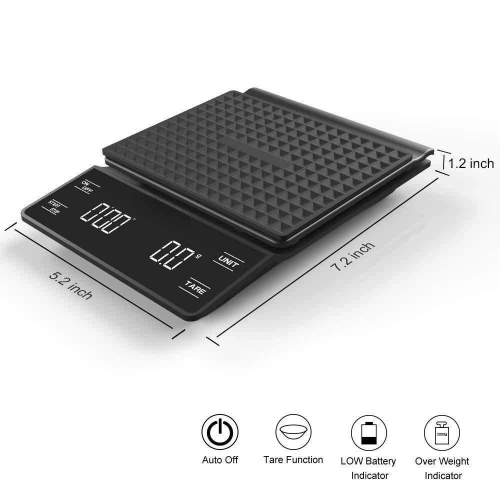 Precision Coffee Measurement Scale with Integrated Timer