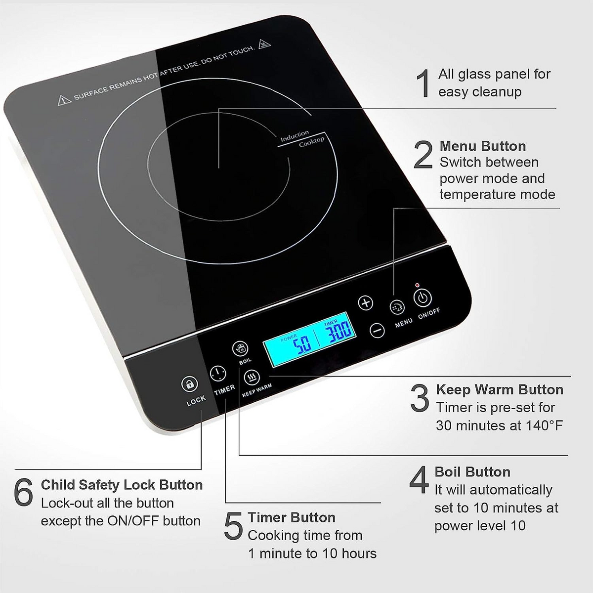 Compact Induction Cooking Stove