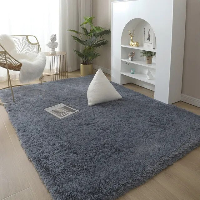 High-Pile Soft Rug – 8 Sizes, 5 Color Options, Non-Slip Design