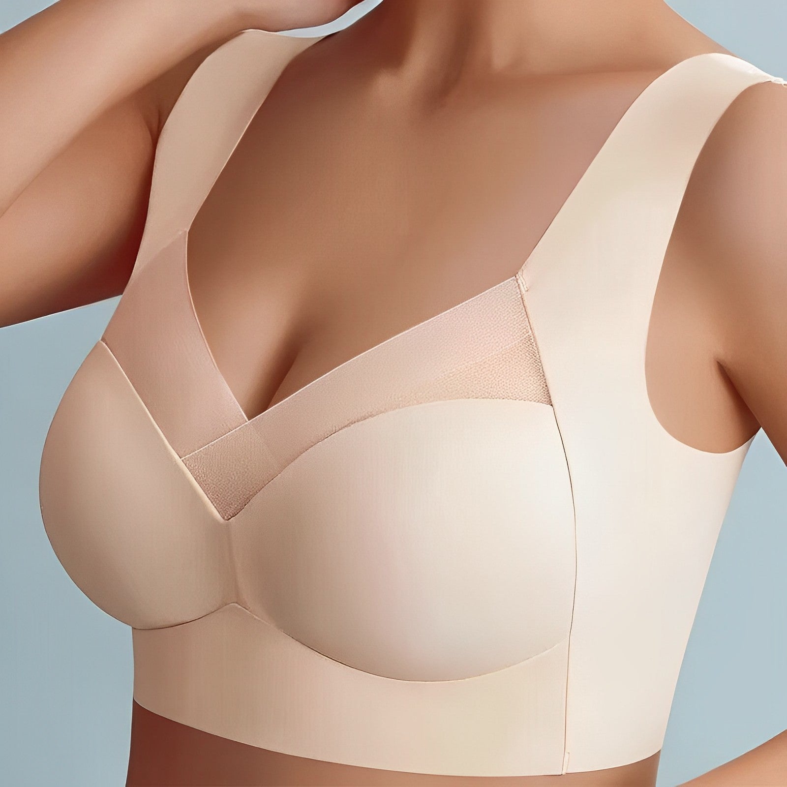 Women's Seamless Bra | Molded Full-Coverage Cups | Wide Straps & Breathable Fabric | Comfortable Fit