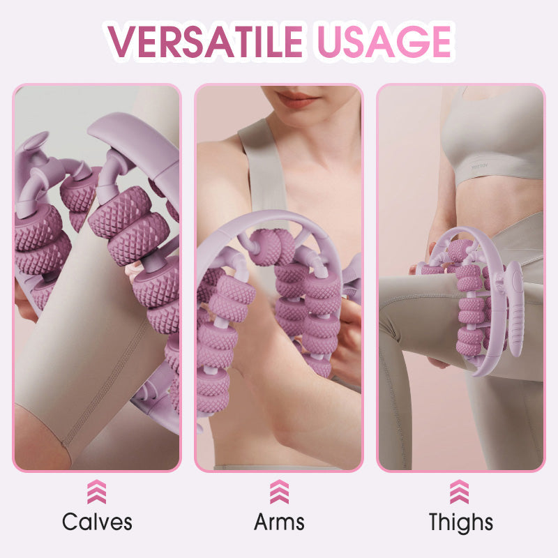 Ergonomic Leg Massage Roller with Knobs for Targeted Relief